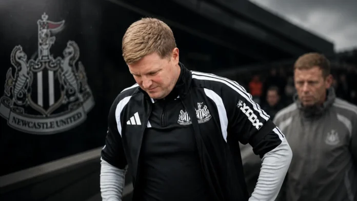 Eddie Howe leaving St James' Park after stepping down as Newcastle United manager following five successful years.