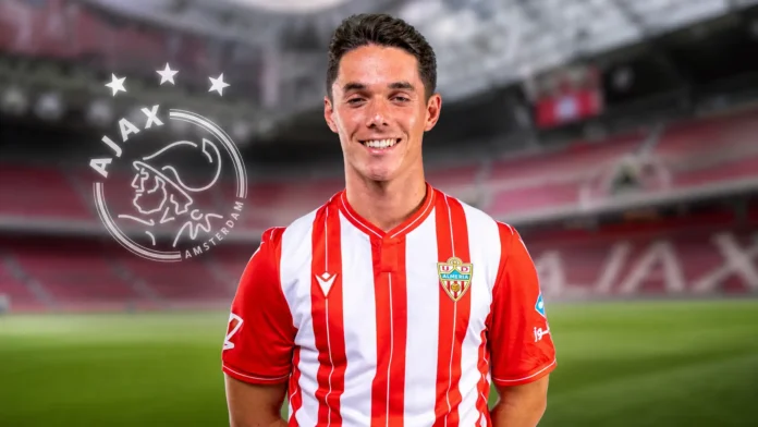 Sergio Arribas in Almeria shirt as Ajax show interest in €20 million-rated midfielder